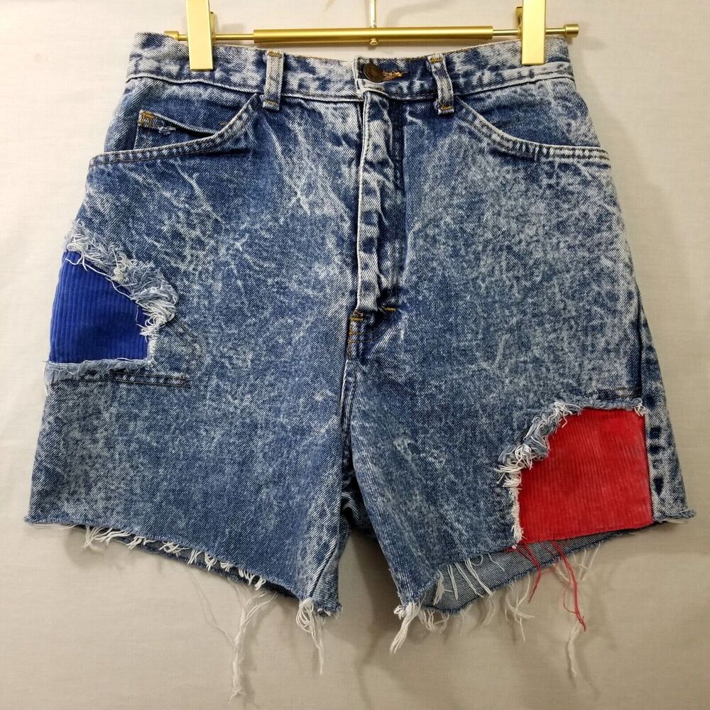 Vintage Sierra West 90s High Rise  Denim Jean Mom Shorts High Rise Size 9